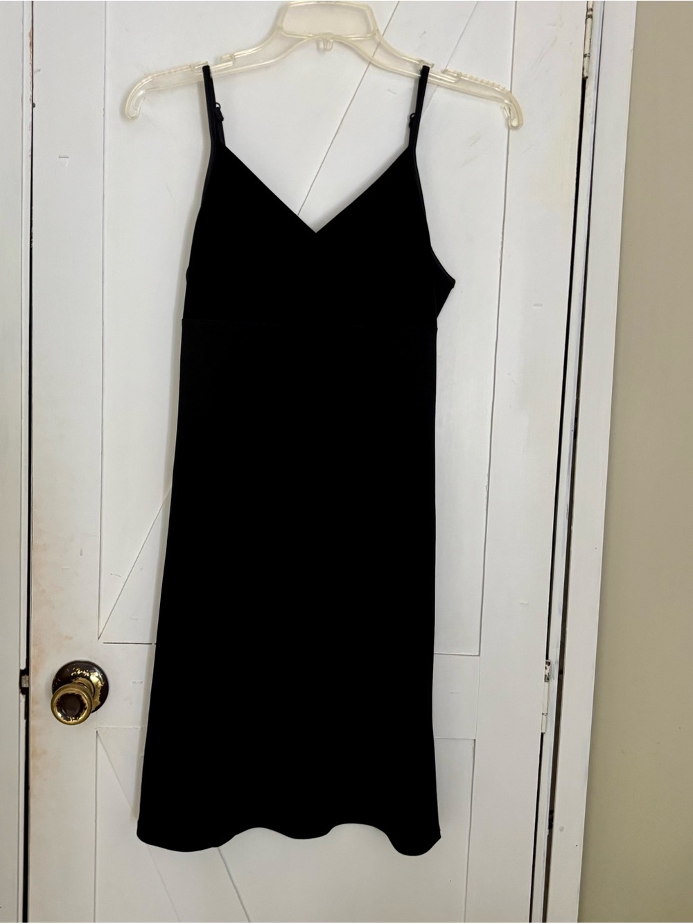 bebe Black Slip Dress Size L Spaghetti Strap V Neck Y2K Mini Dress